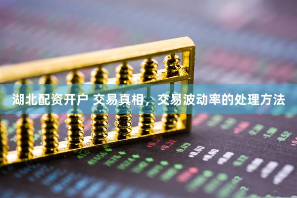 湖北配资开户 交易真相，交易波动率的处理方法